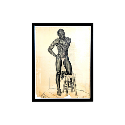 Charcoal Male Figure Drawing