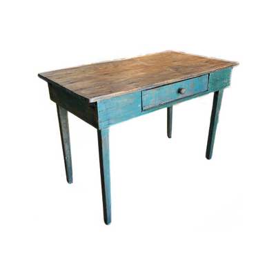 Vintage Green Wooden Desk